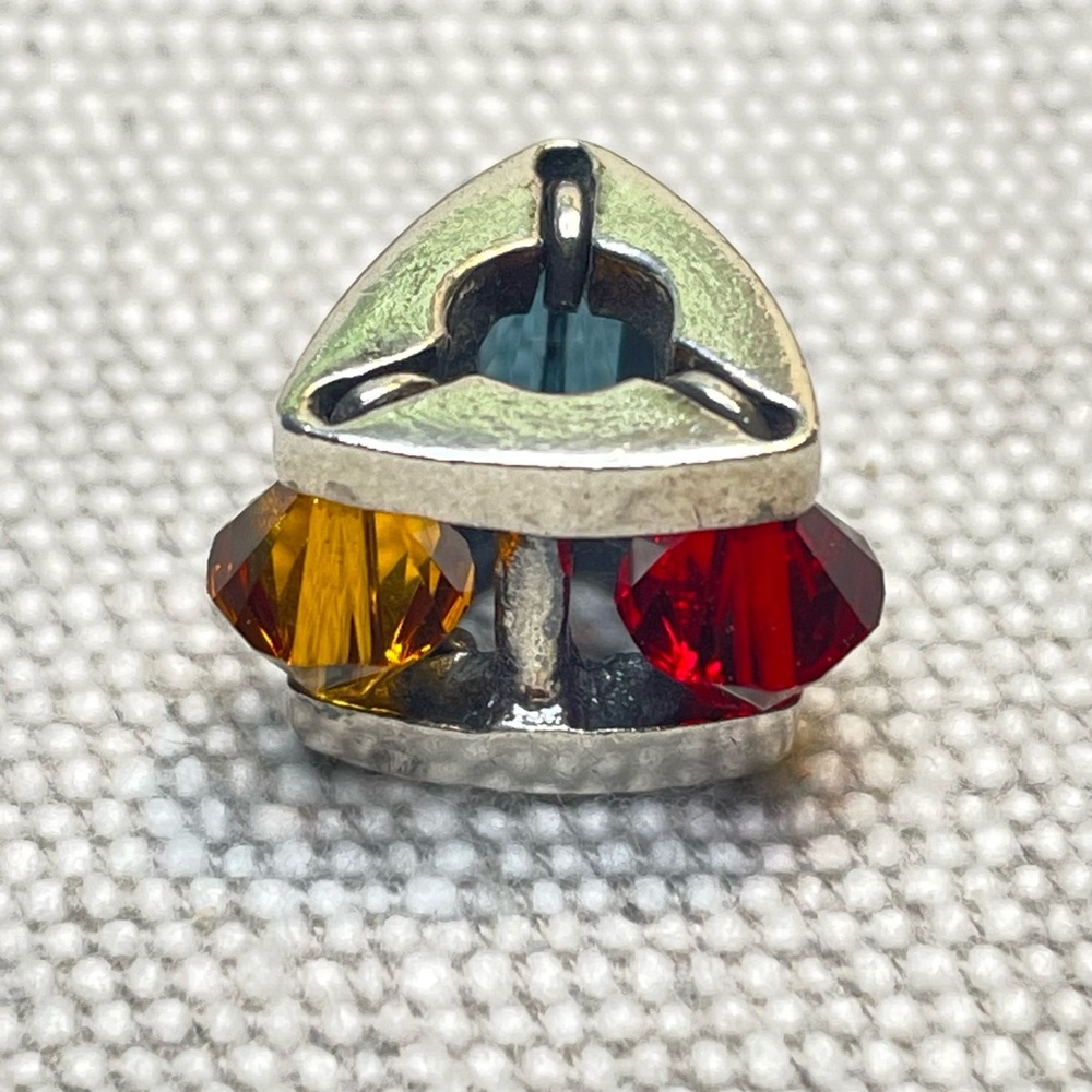 TROLLBEADS Winter Jewel Bead, Big Sterling Silver Charm With Swarovski Crystals